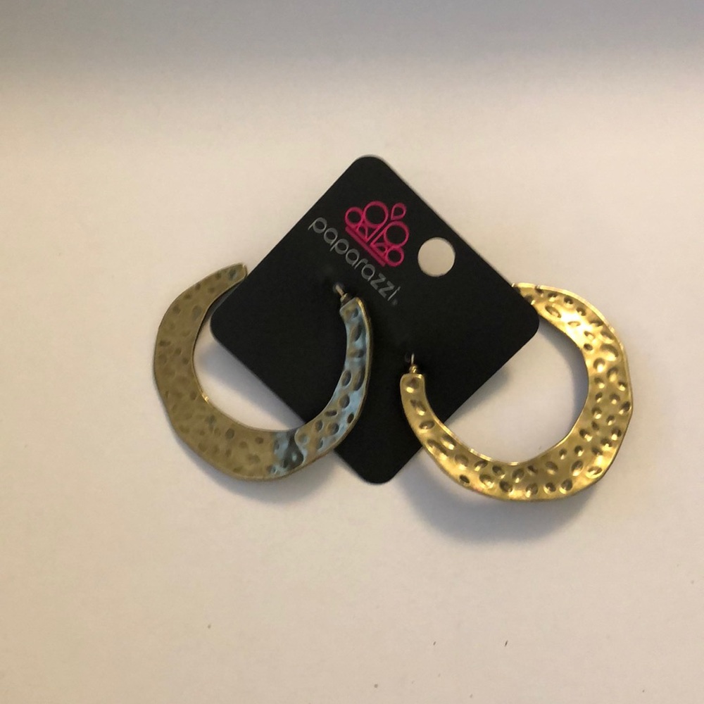 Gold hoop earrings